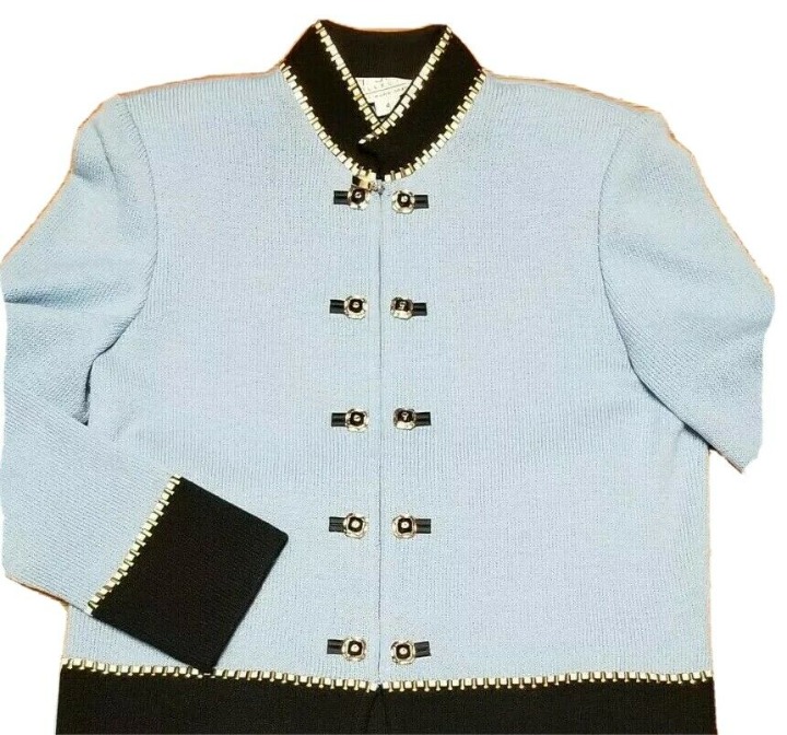 New St John Collection Knit Suit Sz 4 Ja