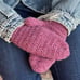 Hand Crocheted Pink Mittens in Small Adult Size for Girls, Women, Teen, Adult