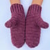 Hand Crocheted Pink Mittens in Small Adult Size for Girls, Women, Teen, Adult