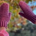 Hand Crocheted Pink Mittens in Small Adult Size for Girls, Women, Teen, Adult