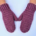 Hand Crocheted Pink Mittens in Small Adult Size for Girls, Women, Teen, Adult