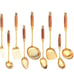 Professional Wooden Handle Gold utensils