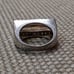 Vintage Size 6 Sterling Silver Champagne & Clear Gemstone Ring