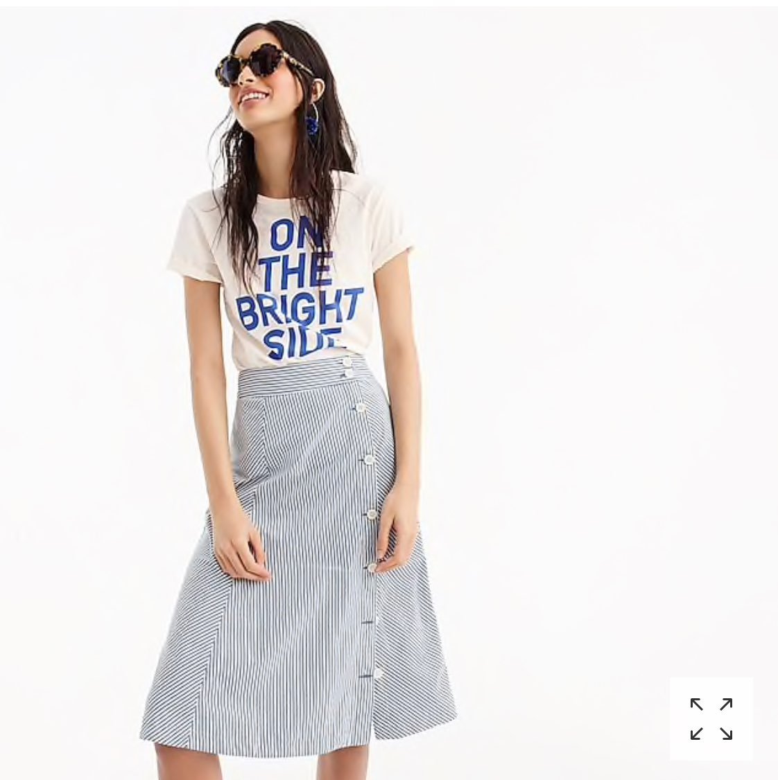 NWT Jcrew Side Button Skirt