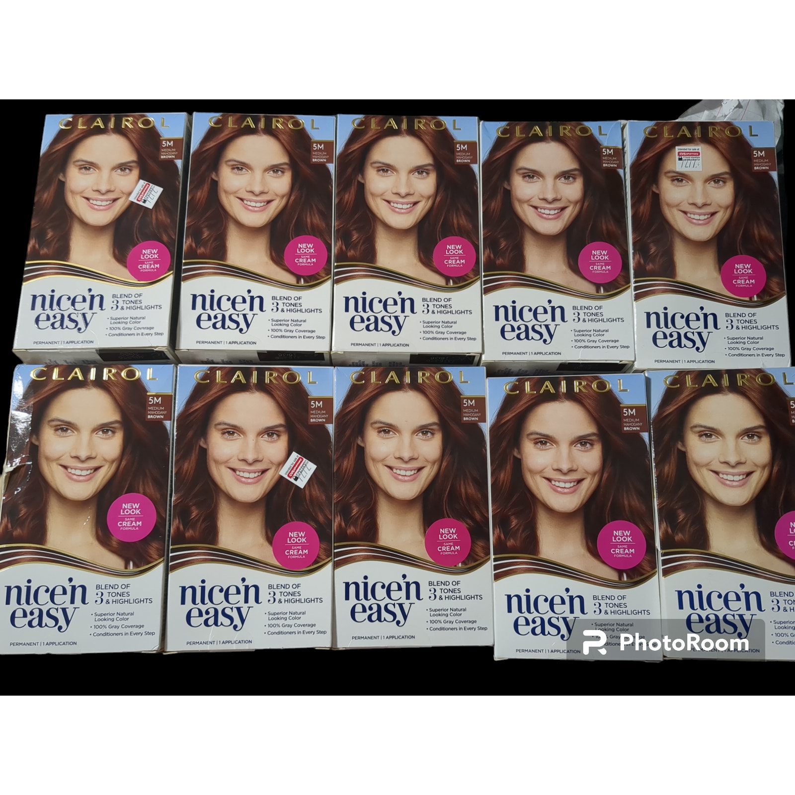 10 #5m Clairol medium mahogany brown hair color dye #1062