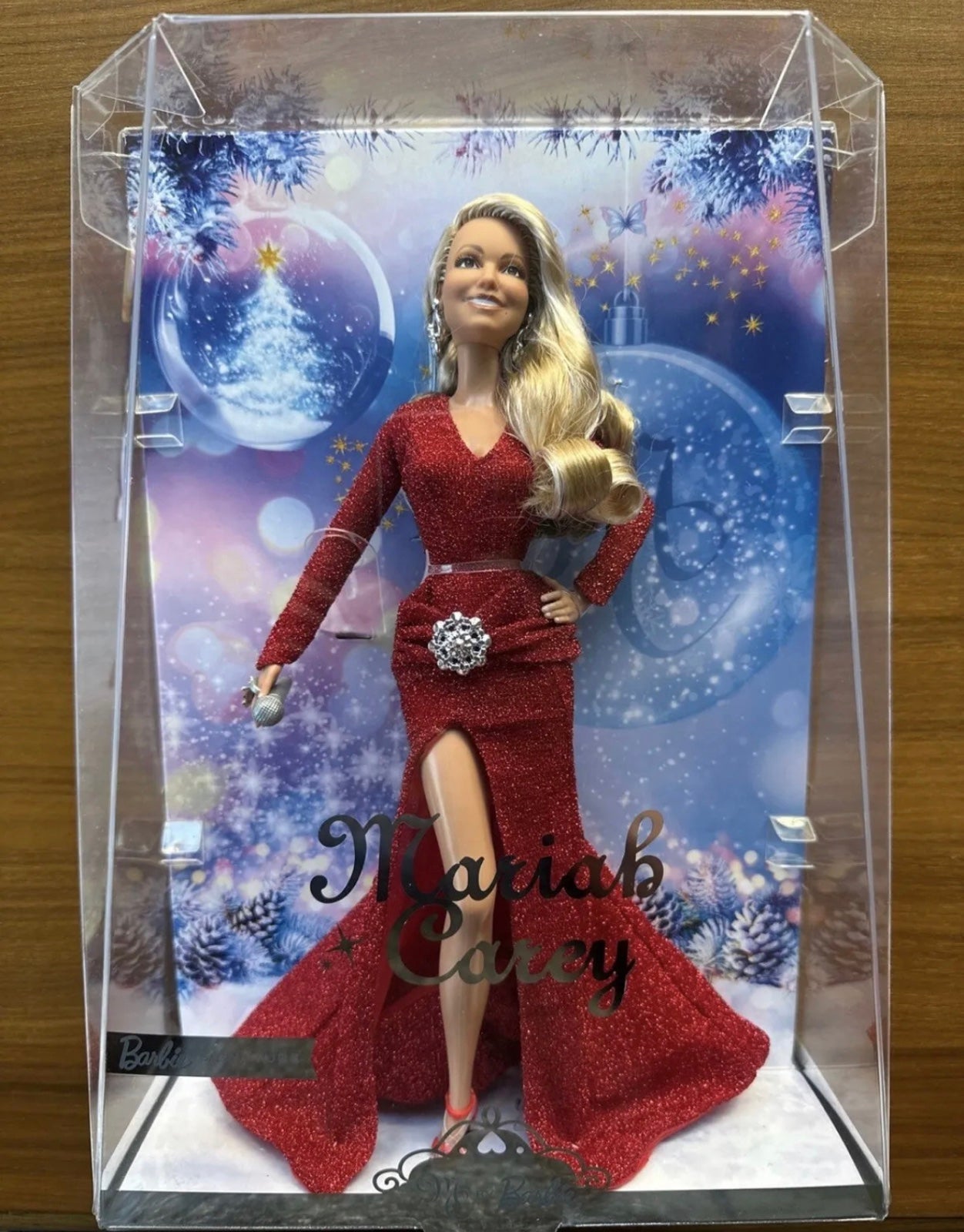 NEW 2023 Barbie x Mariah Carey Holiday Celebration Christmas Doll In Hand