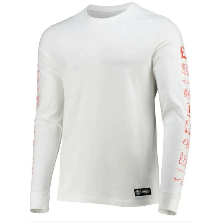 Nike Club America Aguilas Los Angeles Long Sleeve White T-Shirt Men's Sz XL NWT