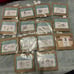 **LOT** FOURTEEN Sets Unity Stamp Co Red Rubber, Unmounted Medium Stamp Sets
