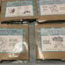 **LOT** FOURTEEN Sets Unity Stamp Co Red Rubber, Unmounted Medium Stamp Sets