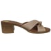 Mila Paoli Leather Heel Sandals Mules Slip On Pink Nude Women’s Size 9 Italy