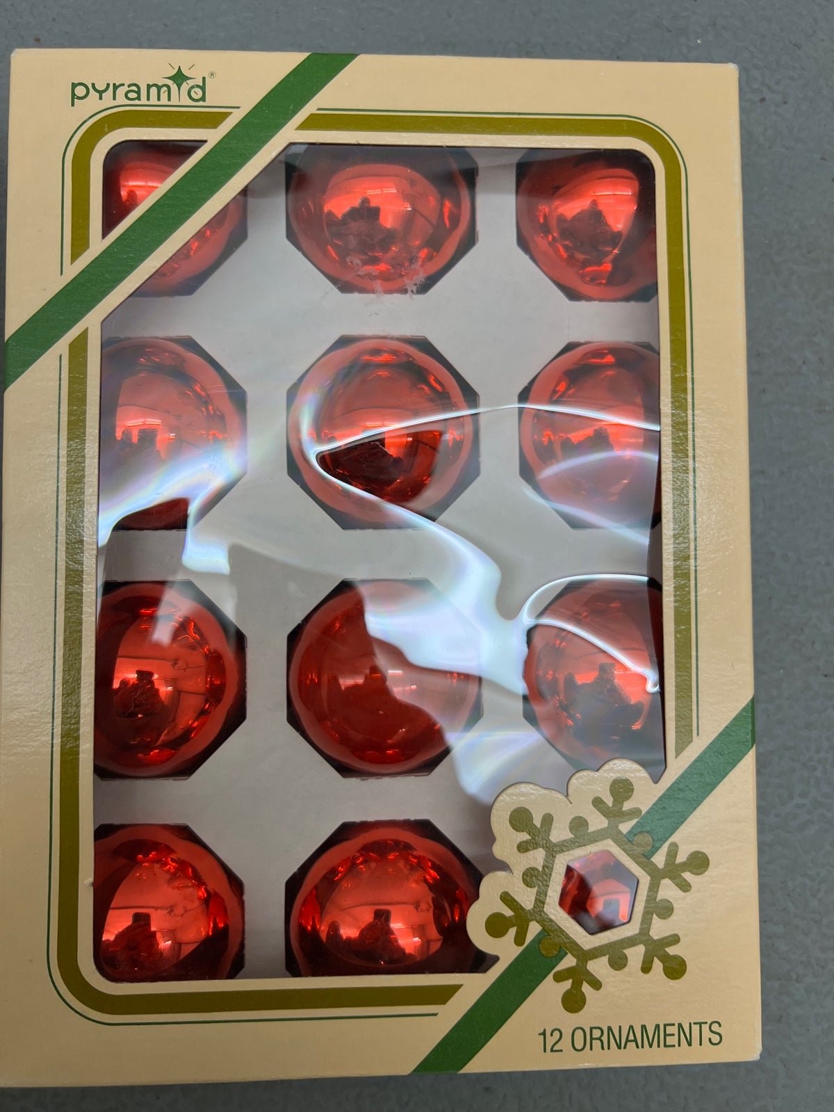 Vintage Pyramid Christmas Ornaments