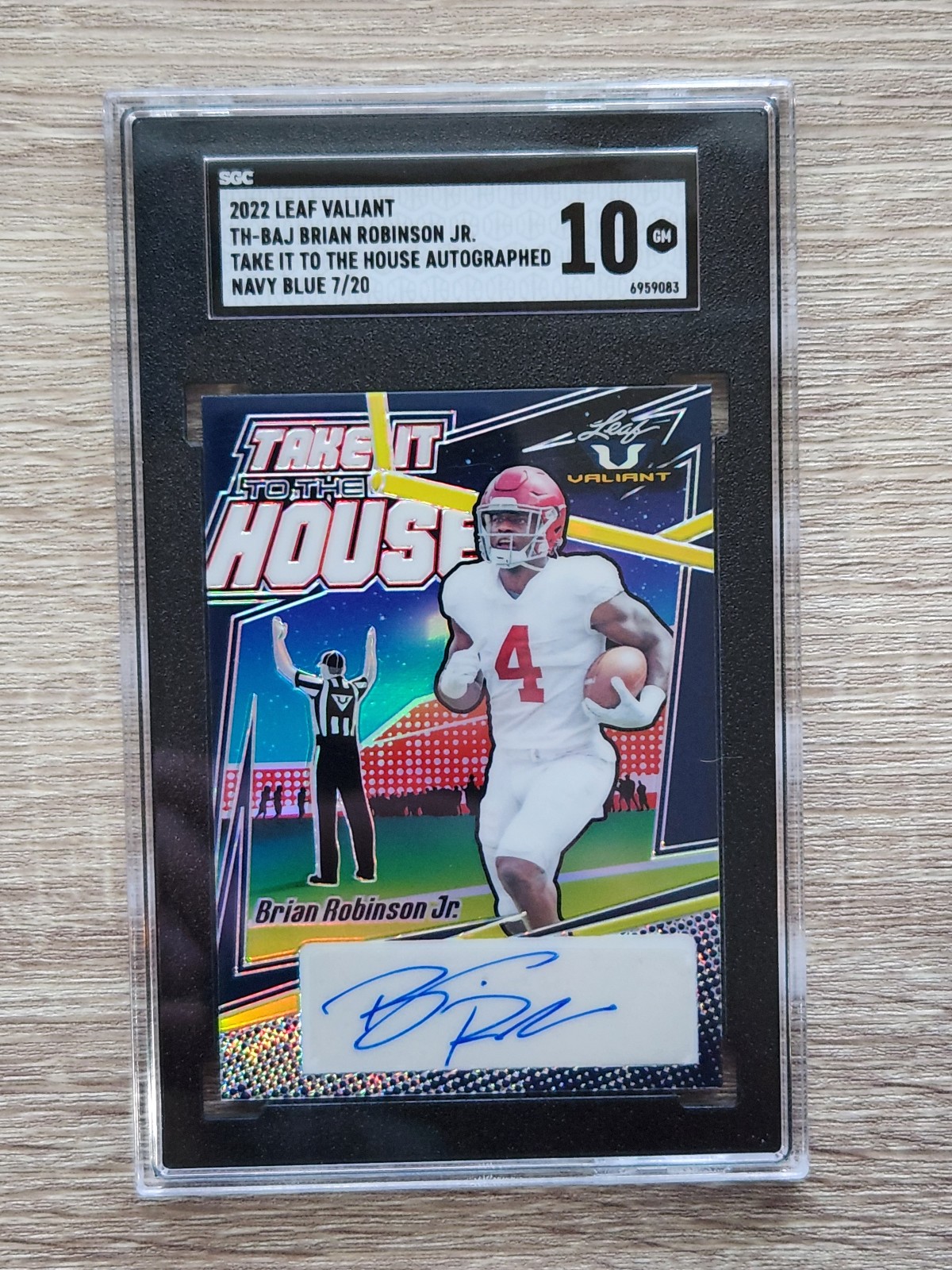 Brian Robinson Jr. SGC GRADED 10 Auto 7/20