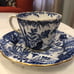 Vintage Royal Crown Derby Blue Mikado set of 9 tea cups