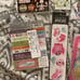 Rubber stamp and stickers bundle