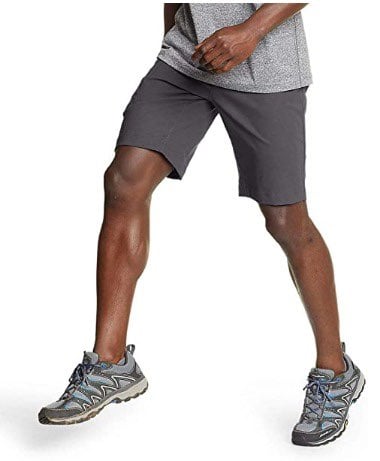 Eddie Bauer NWT! Active Regular Grey Zip Pocket Zip Cargo Shorts