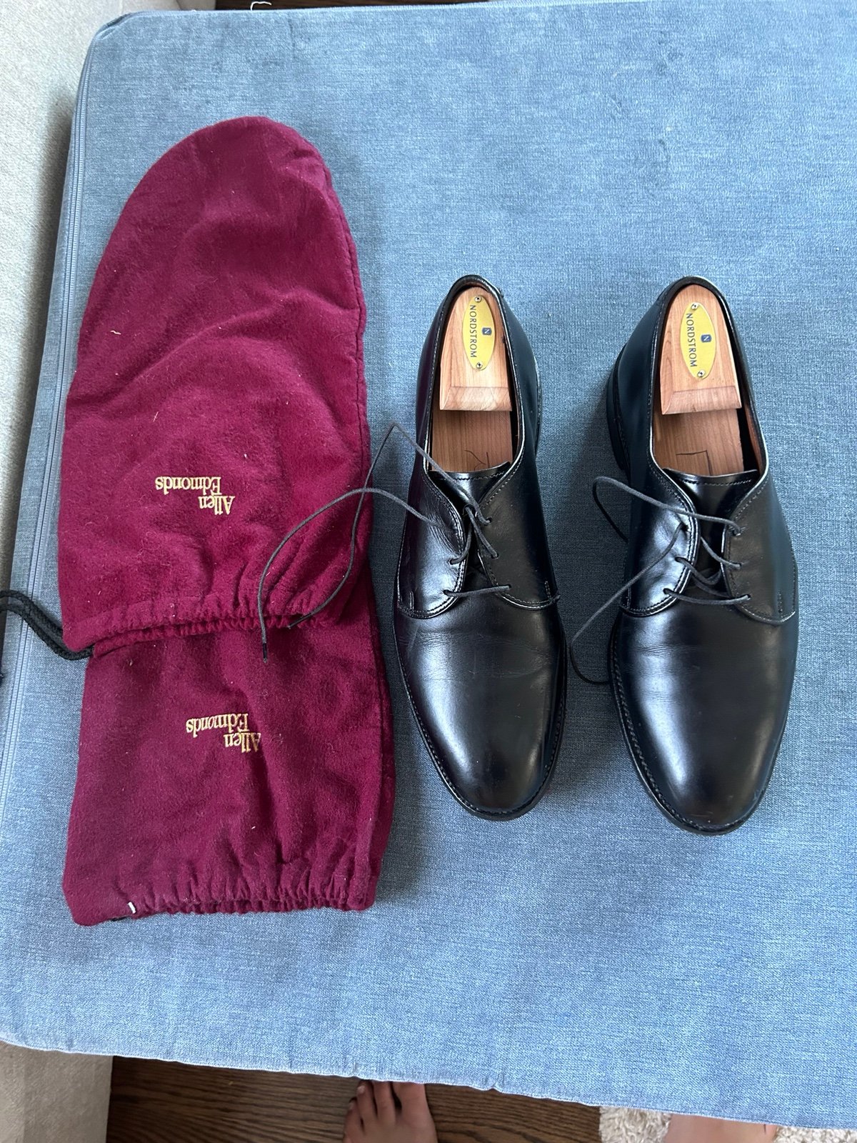 Allen Edmonds kenilworth black leather shoes size 9.5D