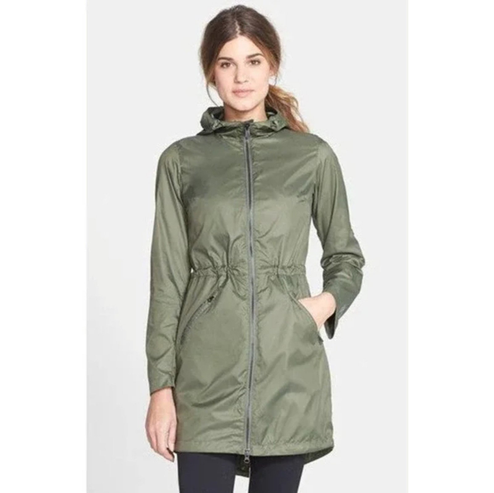 Lucy Polyester Windbreaker Coat Size S