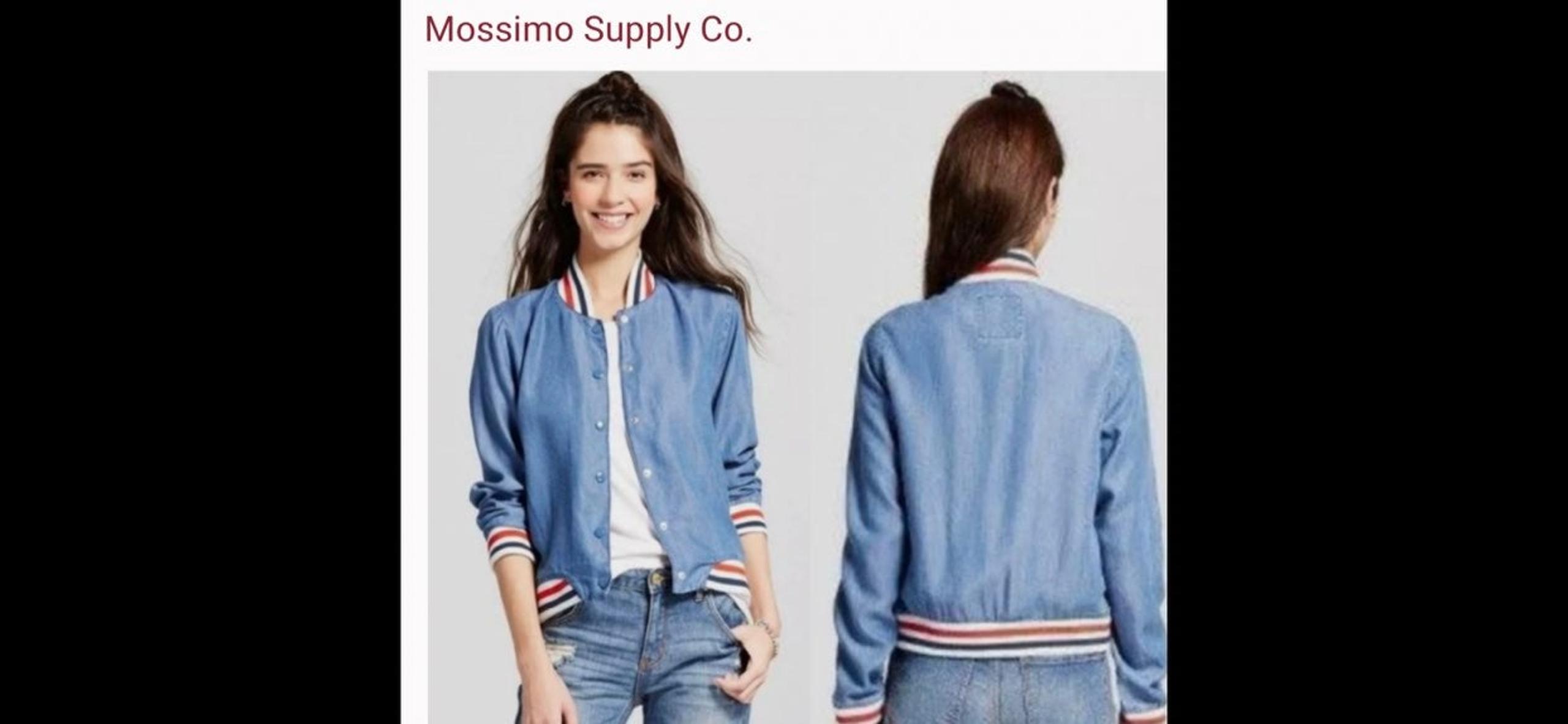 Mossimo Supply Co bomber denim jacket