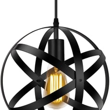 Industrial Pendant Light, Metal Spherical hanging light
