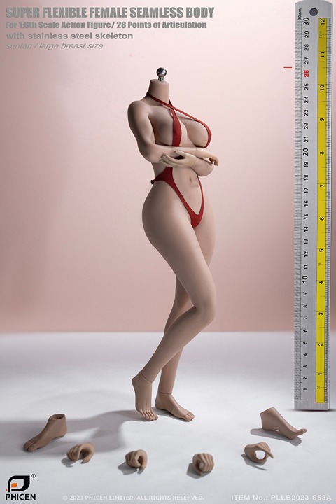PHICEN TBLeague 1/6 Female Seamless Body PLUS SIZE Buxom Large Bust S53A Figure