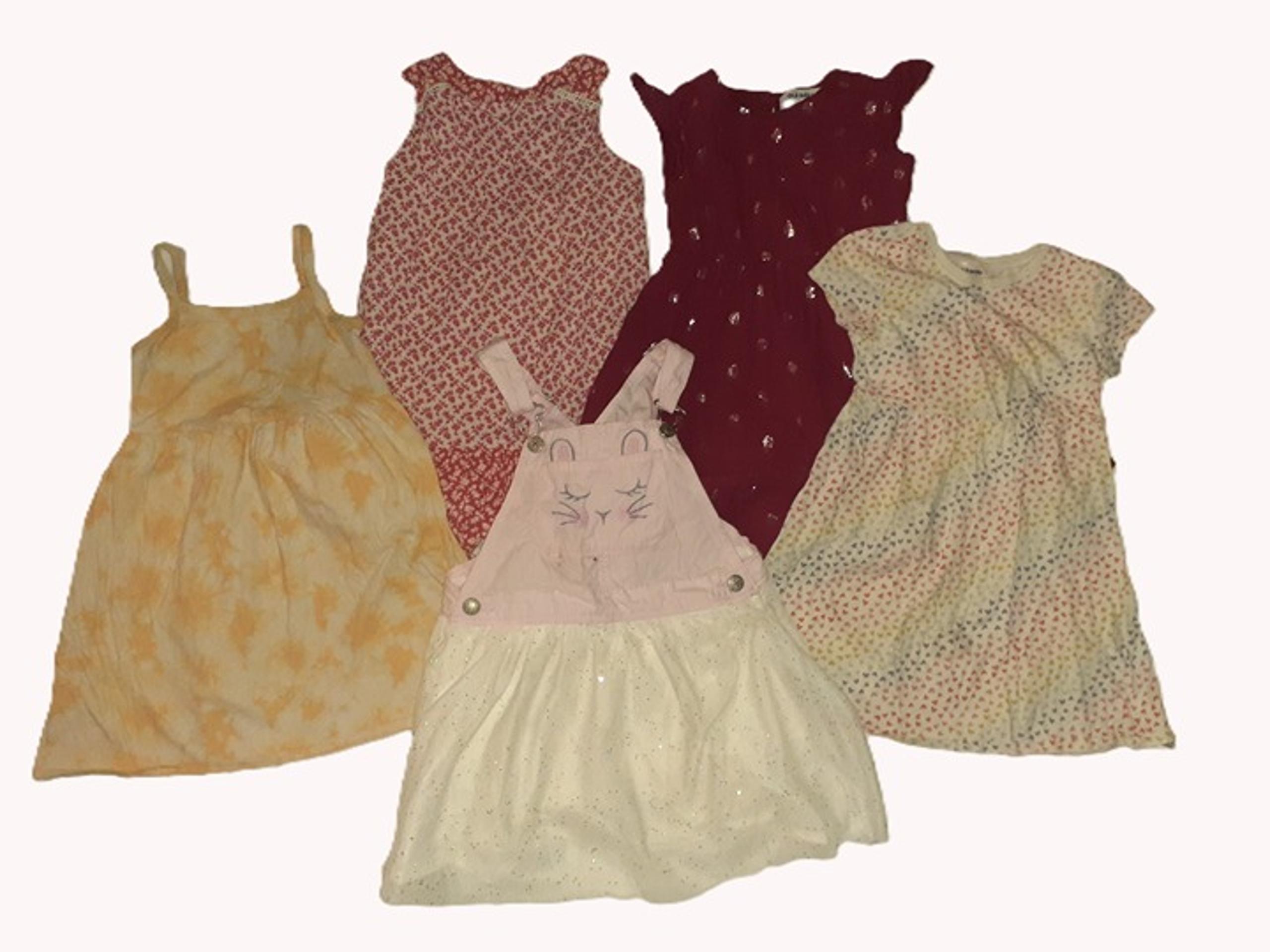Lot of 5 dresses BACK 2 SCHOOL Kids clothes Gap~Old Navy~Osh Kosh-GIRLS SIZE 5T