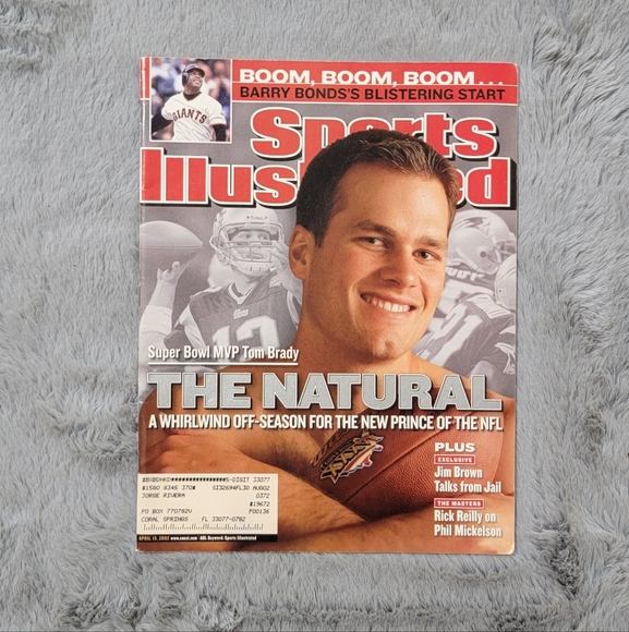 Vintage Tom Brady The Natural Sports Illustrated Magazine