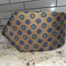 LIBERTY of London 100% Silk Mens Foulard Tie Tan Blue Red Gold EUC