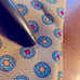 LIBERTY of London 100% Silk Mens Foulard Tie Tan Blue Red Gold EUC