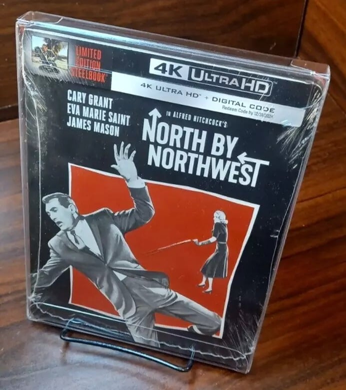 North by Northwest 4K Steelbook (4K) w/PROTECTIVE SLEEVE-NEW-Free Box SHIPPING