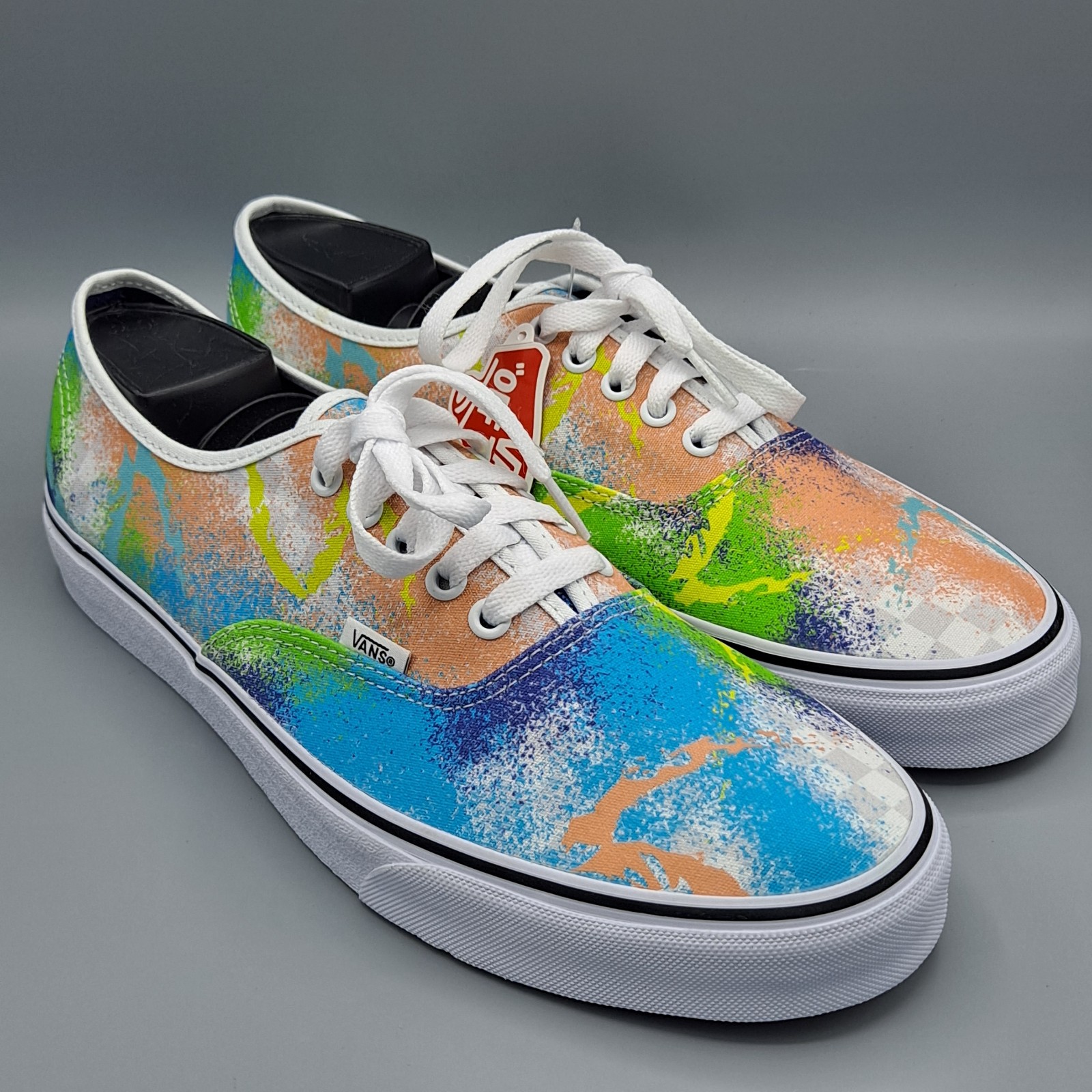 NEW Mens Vans Authentic Retro Mart True White Multicolor Sneaker Shoes Size 11.5