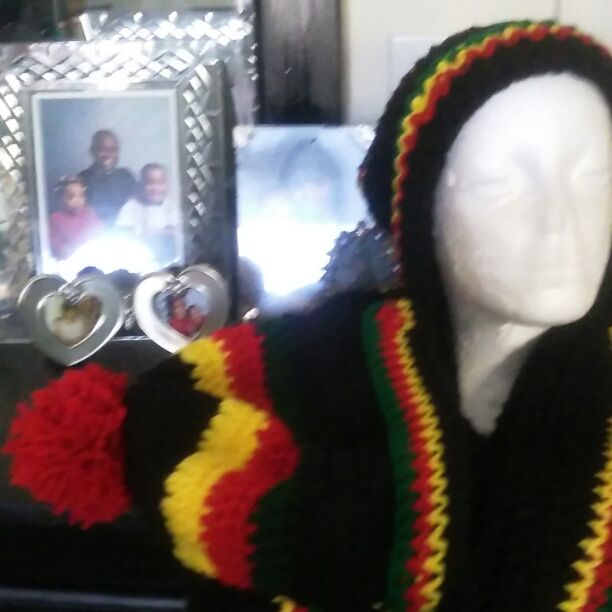 Another African hat and scarf set