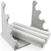 New Triple Bracelet Holder, Velvet Jewelry Stand & Necklace Organizer - Gray