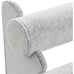 New Triple Bracelet Holder, Velvet Jewelry Stand & Necklace Organizer - Gray