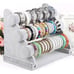 New Triple Bracelet Holder, Velvet Jewelry Stand & Necklace Organizer - Gray