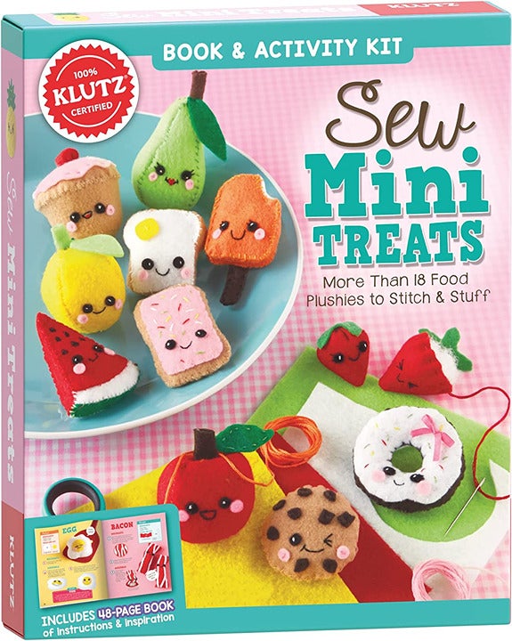 Klutz Sew Mini Treats Craft Kit, 8 Length x 1.5 Width x 9 Height