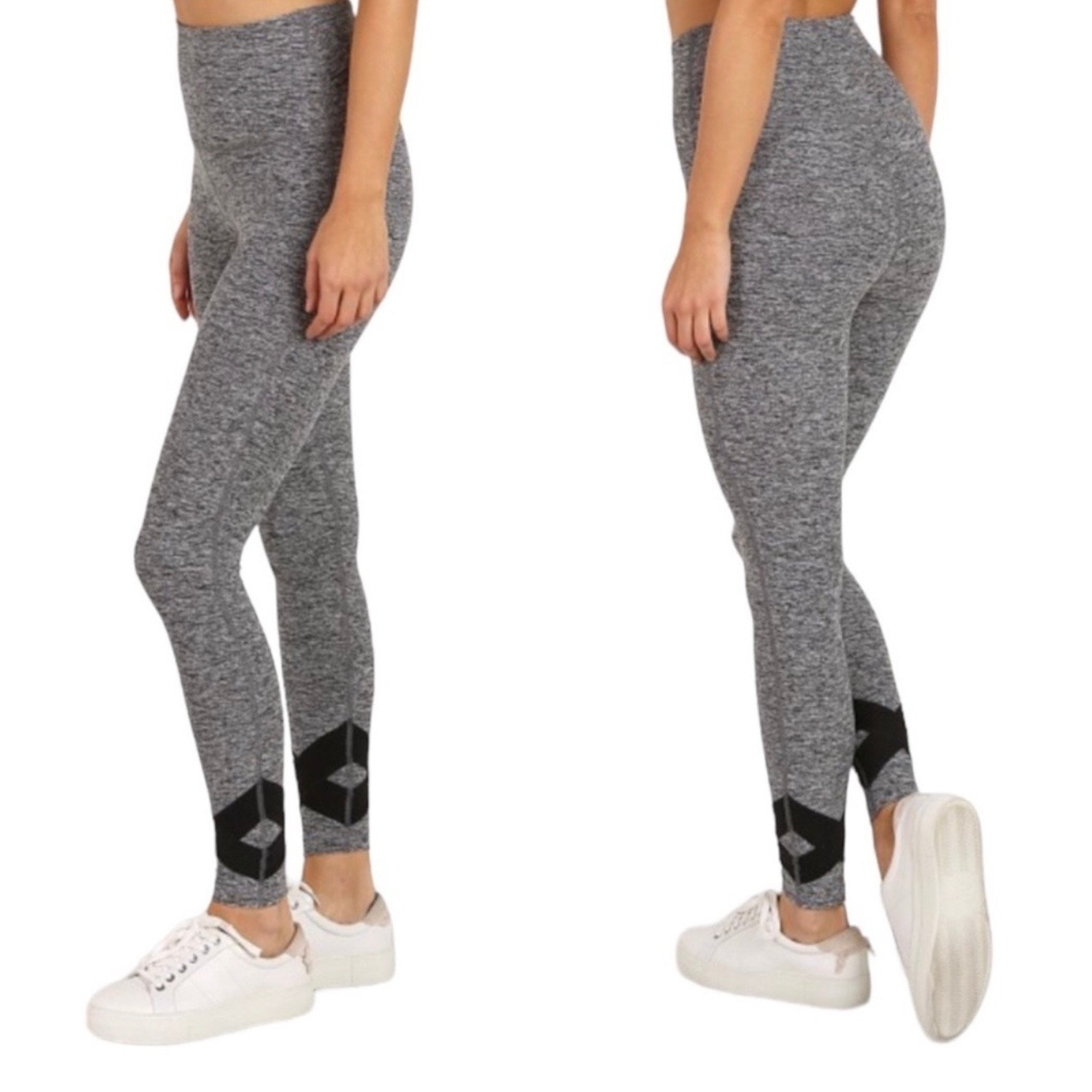 BEYOND YOGA X Big Thing Performance Leggings in Space Dye Gray Size M