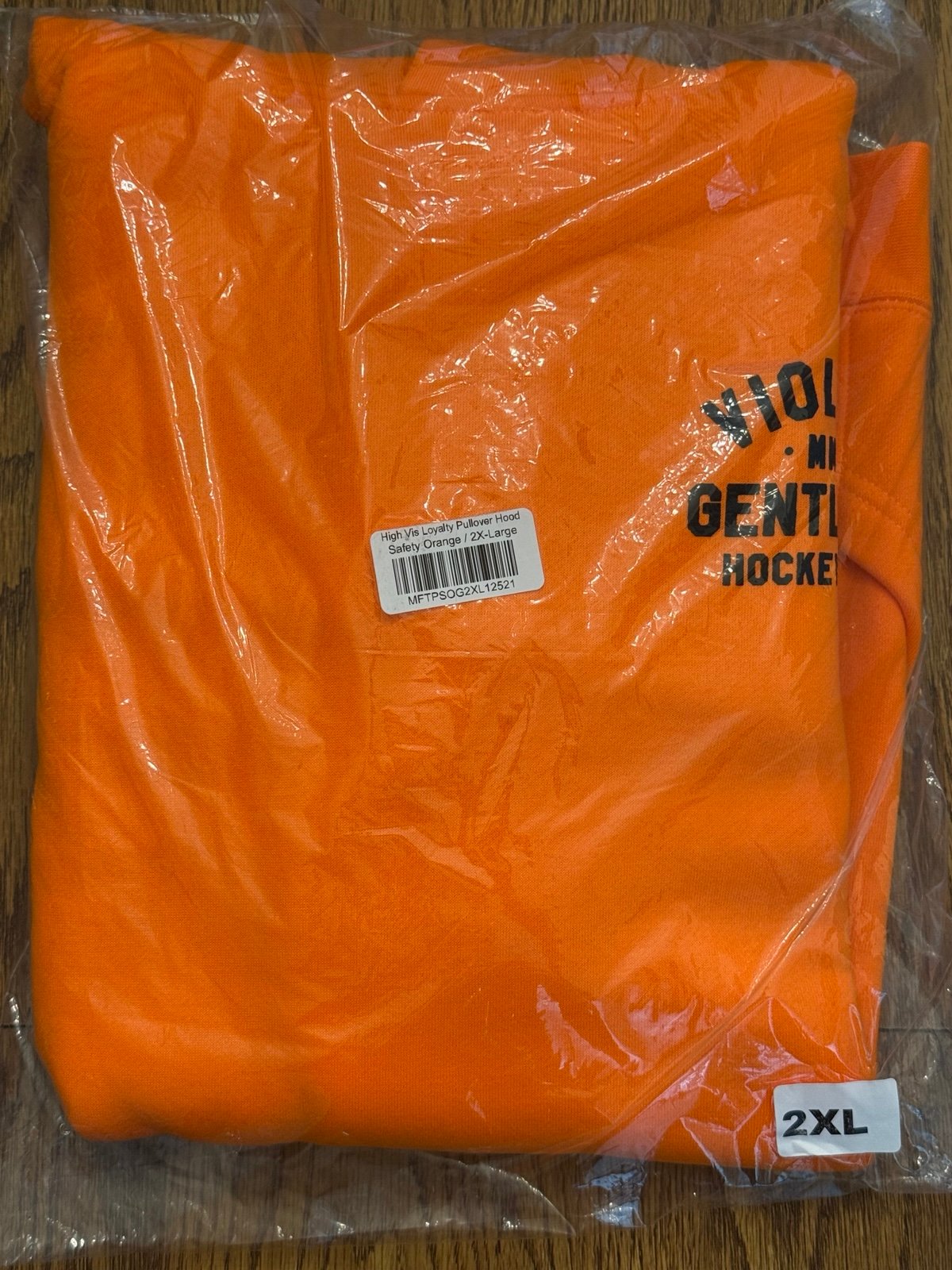 Violent Gentlemen Hockey Club Loyalty Hi-Vis Safety Orange Hoodie