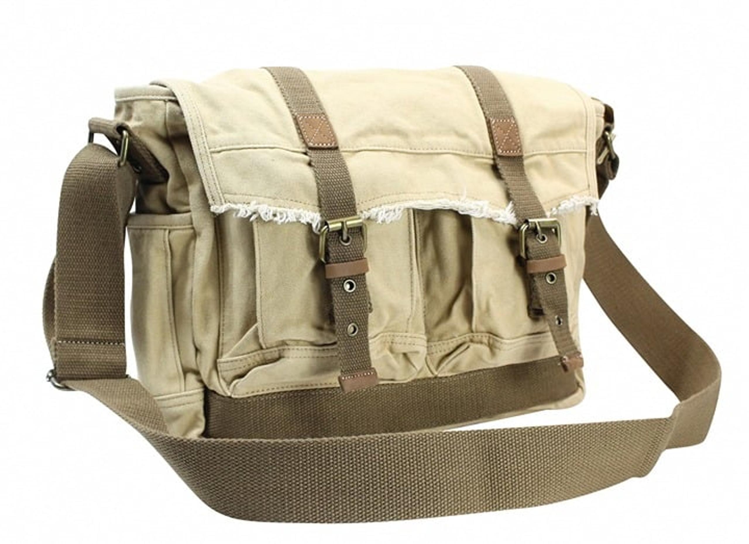 14.5" Casual Canvas Messenger Bag C39KK