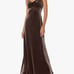 Jenny Yoo Women's Sammi Velvet Cowl Neck Slip Dress