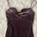 Jenny Yoo Women's Sammi Velvet Cowl Neck Slip Dress