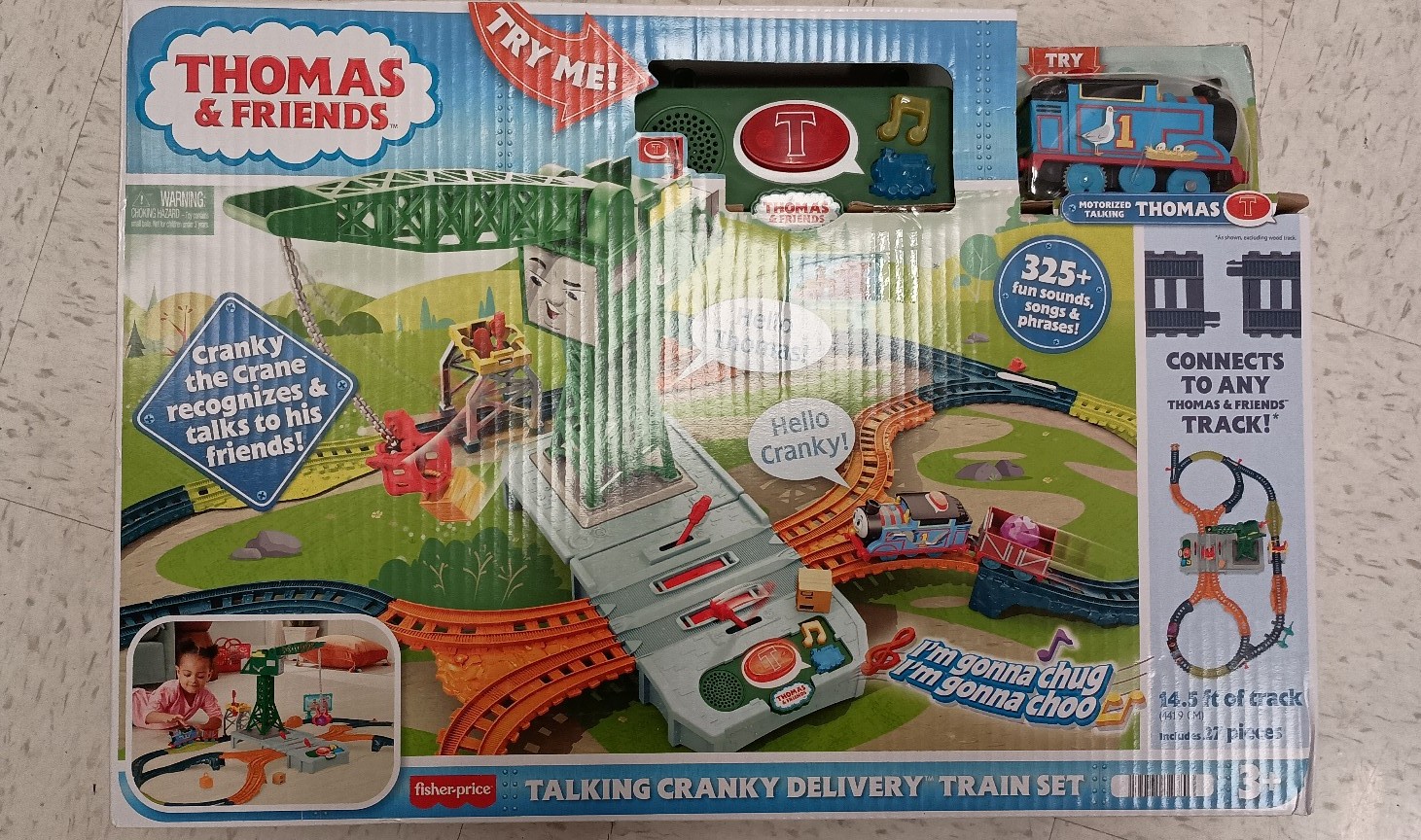 Thomas and Friends All Engines Go Motorized Talking Cranky Delivery Train Set