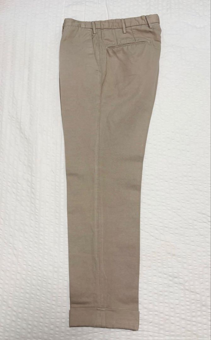 【Excellent Condition】 Strastburgo Exclusive Incotex Cotton Linen Pants Size 48
