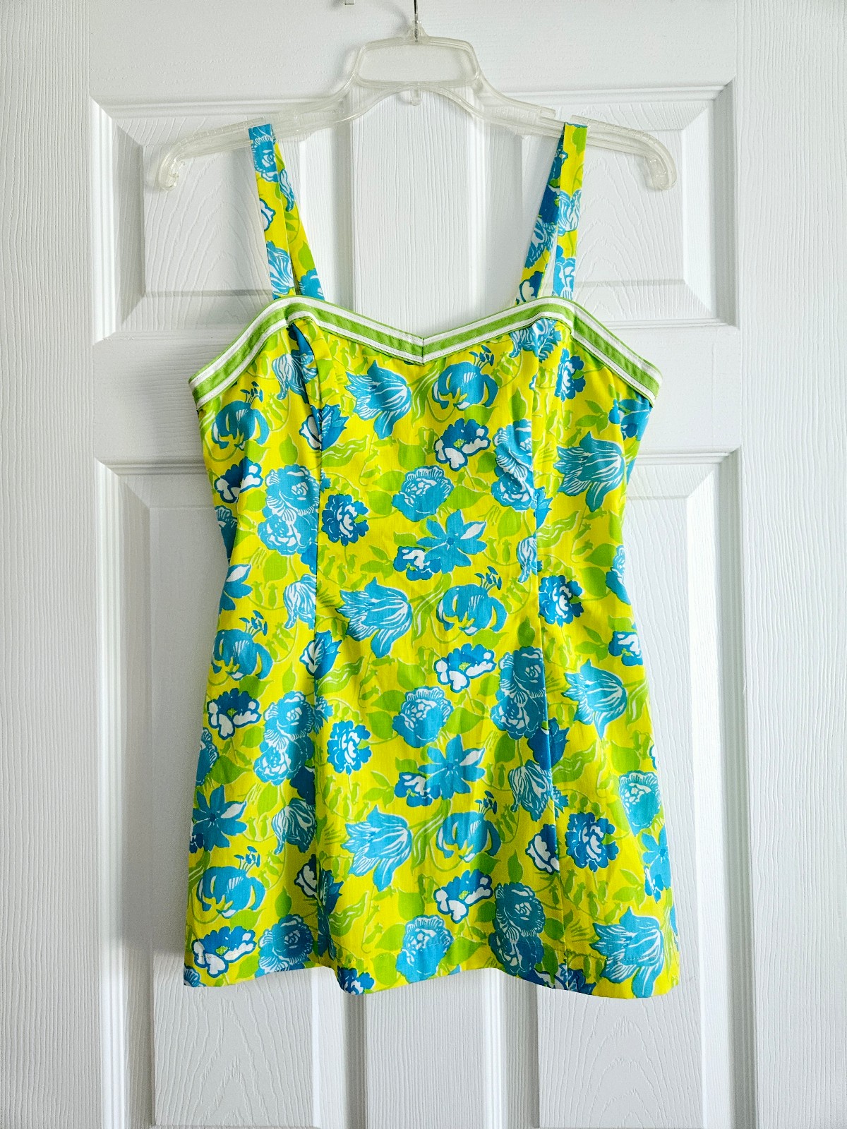 Vintage The Lilly by Lilly Pulitzer Tank Top with built-in bra Circa 70's RARE