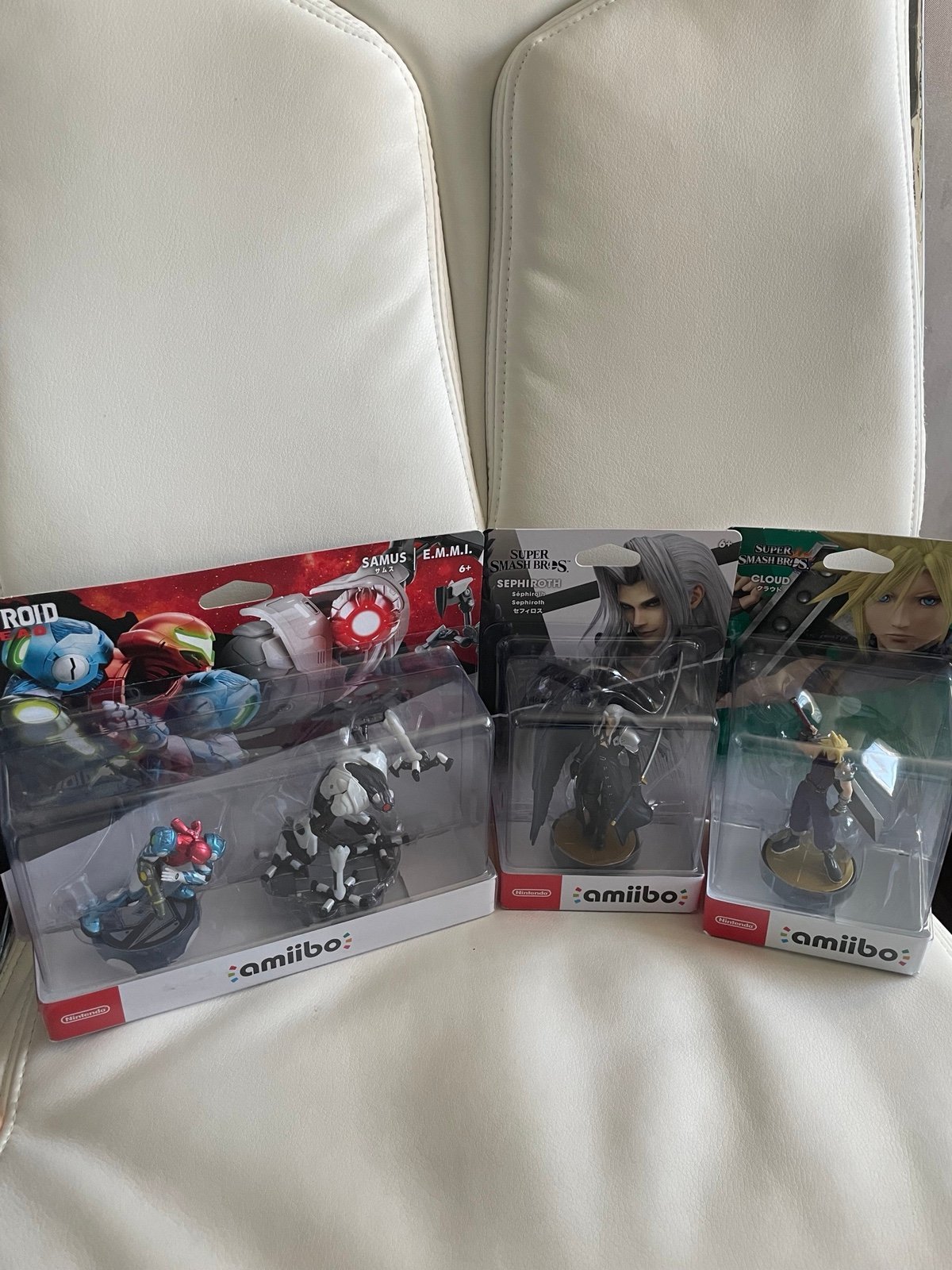 Super smash Bros final fantasy metroid amiibo Lot x3