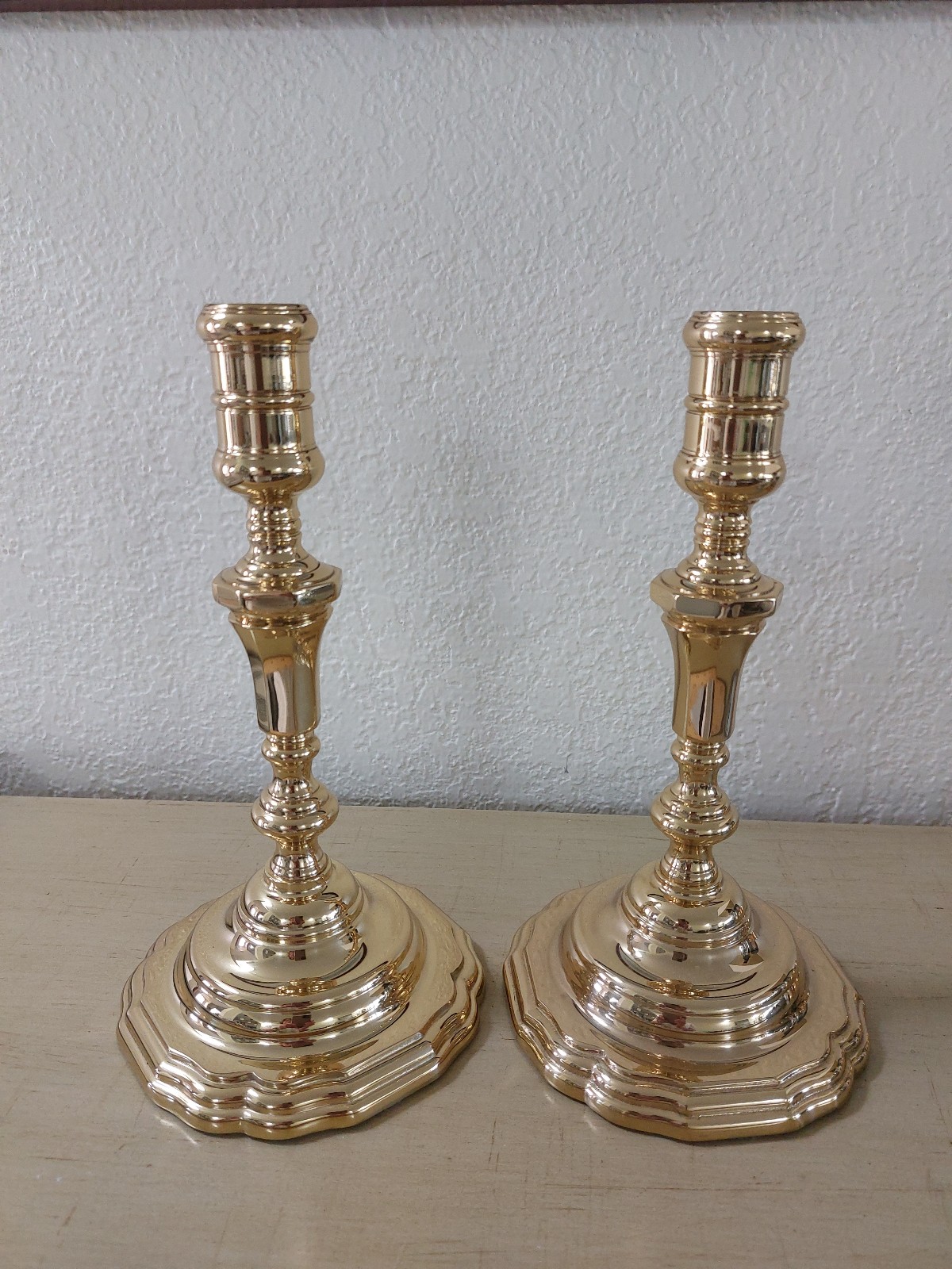 Vintage pair of BALDWIN BRASS CANDLESTICKS