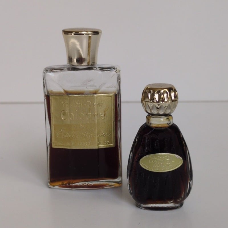 Vintage Estee Lauder Youth Dew Cologne (1oz.) & Bath Oil (.3oz) Women's Perfume