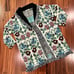 Aldomartins Multicolor Cardigan Duster Sweater Fringe Trim Open Front Sz M