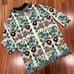 Aldomartins Multicolor Cardigan Duster Sweater Fringe Trim Open Front Sz M