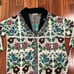 Aldomartins Multicolor Cardigan Duster Sweater Fringe Trim Open Front Sz M