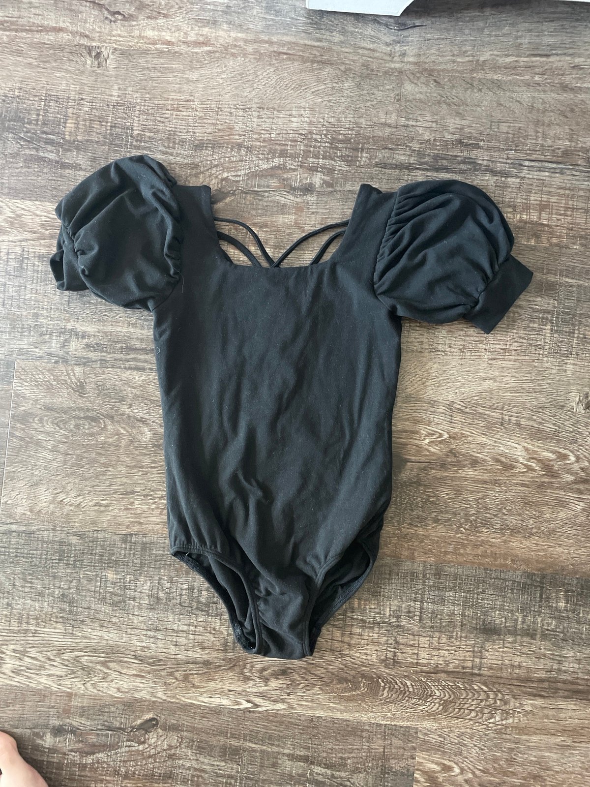 Black cheeky plum leotard